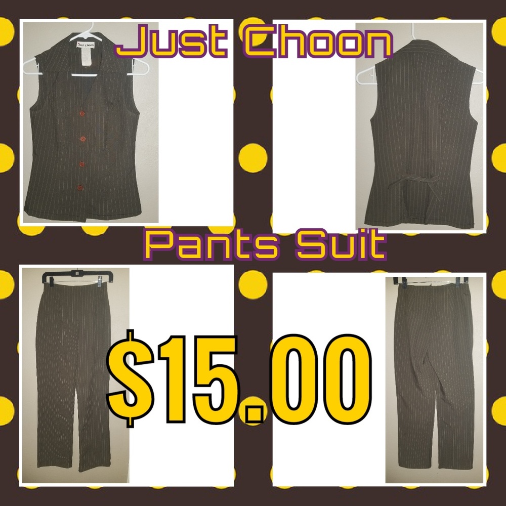Stripped Pants Suit